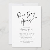 Minimalistisch Elegant Wedding Repetitie Diner Kaart (Voorkant)