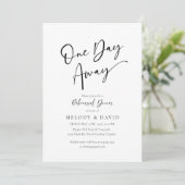 Minimalistisch Elegant Wedding Repetitie Diner Kaart (Staand voorkant)