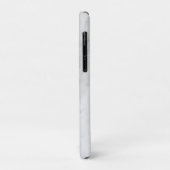 Minimalistisch Elegant Wit Marmer Monogram Case-Mate iPhone Case (Achterkant/links)