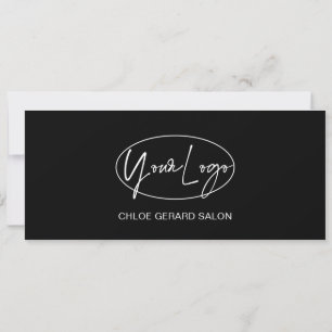 Minimalistisch Elegant Zwart Modern Cadeaubon