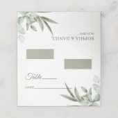 Minimalistisch elyptusbladeren (Buitenkant ongevouwen)