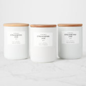 Minimalistisch en chique handschrift script voedselcontainer etiket (Flessen)