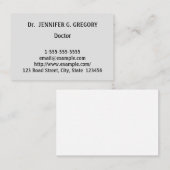 Minimalistisch en Classy Doctor Visitekaartje (Voorkant / Achterkant)