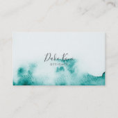Minimalistisch en elegant visitekaartje waterverf (Voorkant)