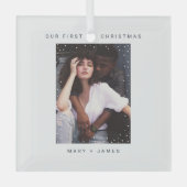 Minimalistisch en modern | Foto van Merry en Marri Glas Ornament (Voorkant)