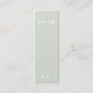 Minimalistisch en modern groen mini visitekaartje