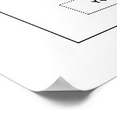 Minimalistisch en modern wifi-netwerkwachtwoord po poster (Hoek)