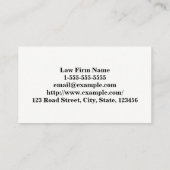 Minimalistisch en professioneel, met drievoudige l visitekaartje (Achterkant)