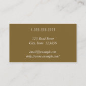 Minimalistisch en schoon paralegaal Visitekaartje (Achterkant)