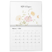 Minimalistisch en stijlvol holografisch ontwerp kalender (Feb 2026)