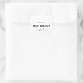 Minimalistisch Essential Oil Blend Roller Fles Lab Vierkante Sticker (Tas)