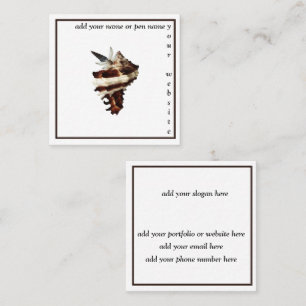 Minimalistisch esthetisch boek auteur freelance sc vierkante visitekaartje