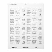 Minimalistisch etiket van essentiële olie fles (Full Sheet)