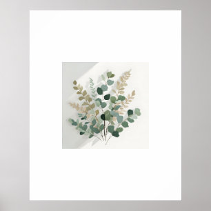 Minimalistisch Eucalyptus Botanisch Poster - 3 van