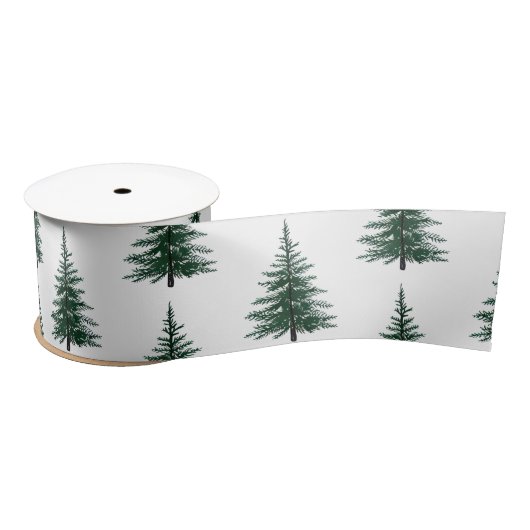 Minimalistisch Evergreen Tree Design Eenvoudige ha Lint (Spoel)