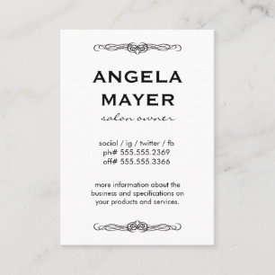 Minimalistisch Fancy element Visitekaartje