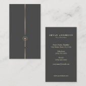 Minimalistisch Faux Glitter Dandelion Visitekaartje (Voorkant / Achterkant)