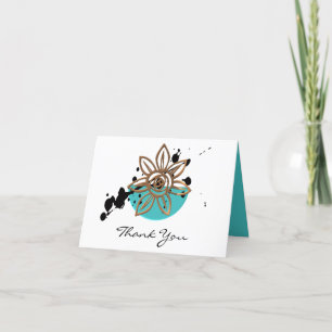 Minimalistisch Floral Hartelijk dank Bedankkaart