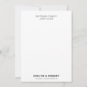Minimalistisch formeel niets Fancy gewoon liefdesh Kaart