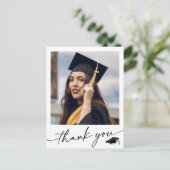 Minimalistisch foto-Afstuderen Hartelijk dank Briefkaart (Staand voorkant)