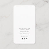 Minimalistisch foto-Visitekaartje met QR-code Visitekaartje (Achterkant)