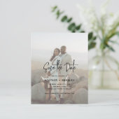 Minimalistisch fotobudget Weddenschap Bespaar de d (Staand voorkant)