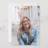 Minimalistisch fotopapier kaart (Achterkant)