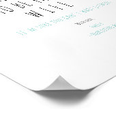 Minimalistisch Funny Handschrift Toekomstige man v Poster (Hoek)