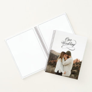 Minimalistisch gastboek fotobudget notitieboek