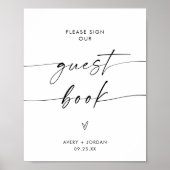 Minimalistisch gebaar voor weddenschappen, modern poster (Voorkant)