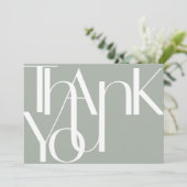 Minimalistisch gebold fotopakket - Hartelijk dank Bedankkaart (Staand voorkant)