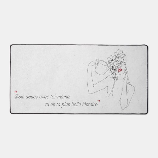 Minimalistisch geciteerde kantoorapis bureaumat (Voorkant)