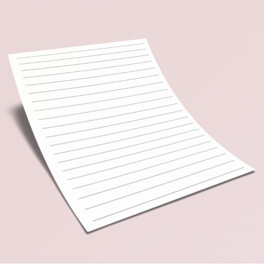 Minimalistisch geïndividualiseerd monogram briefpapier