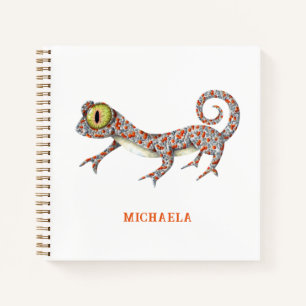 minimalistisch gekko-reptiel notitieboek