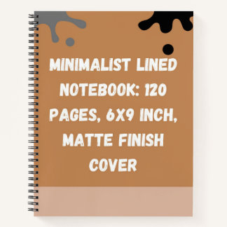 Minimalistisch gelinieerd notitieboek: 120 pagina' notitieboek