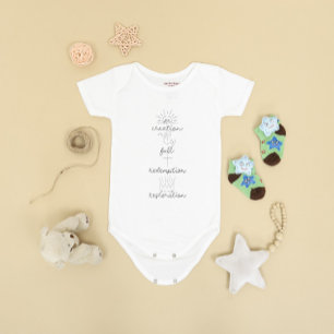 Minimalistisch Geloof Christelijk & Schrift Baby Romper