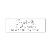 Minimalistisch gemoderniseerd weddenschapsretourad zelfinktende stempel (Design)