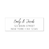 Minimalistisch gemoderniseerd weddenschapsretourad zelfinktende stempel (Design)