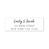 Minimalistisch gemoderniseerd weddenschapsretourad zelfinktende stempel (Design)