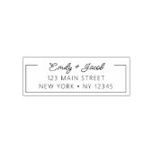 Minimalistisch gemoderniseerd weddenschapsretourad zelfinktende stempel (Design)