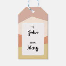 Minimalistisch geometrisch met pastelkleur cadeau