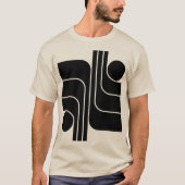 Minimalistisch geometrisch ontwerp t-shirt (Voorkant)