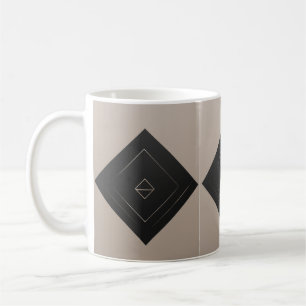 Minimalistisch geometrisch patroon mok Slank ontwe