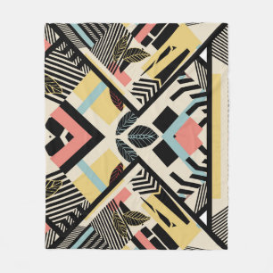 Minimalistisch geometrisch: Patroonontwerp Fleece Deken