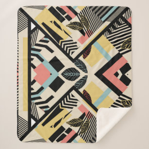 Minimalistisch geometrisch: Patroonontwerp Sherpa Deken