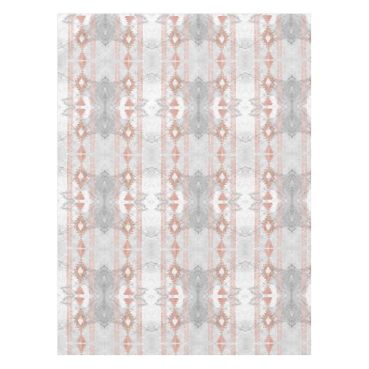 minimalistisch geometrisch roos goud aztec witte m tafelkleed (Voorkant)