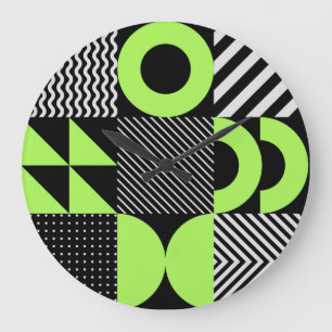 Minimalistisch geometrisch, Scandinavisch patroon Grote Klok
