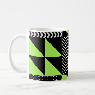 Minimalistisch geometrisch, Scandinavisch patroon Koffiemok