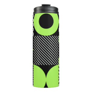 Minimalistisch geometrisch, Scandinavisch  patroon Thermosbeker