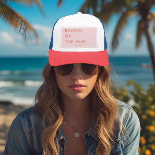 Minimalistisch Gepersonaliseerd Gekust door de Zon Trucker Pet